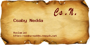 Csaby Nedda névjegykártya