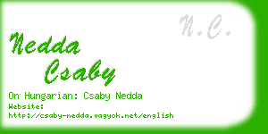 nedda csaby business card
